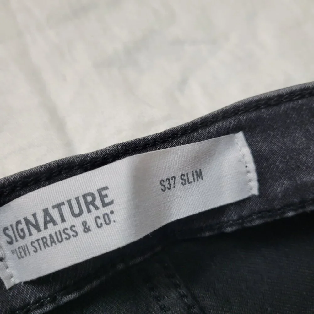Levi's Signature Jeans S37 Men's Black 30x30 Slim casual classic stretch Levi
